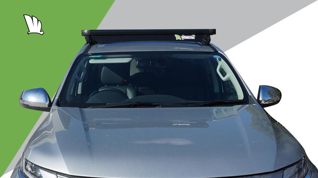 Mitsubishi Pajero Sport 20MY with Wedgetail roof rack installed.